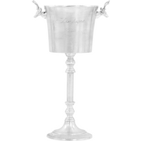 vidaXL Champagne Cooler Solid Aluminium 39x29x71 cm Silver