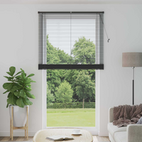 vidaXL Venetian Blind Manual Adjustable Silver Grey 213 x 120 cm PVC
