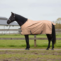 vidaXL Horse Blanket Cappuccino 145 cm Polyester
