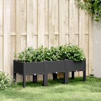 Garden Planter with Legs 120x40x42 cm PP