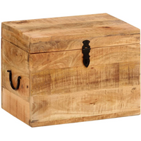 vidaXL Storage Box 39x28x31 cm Solid Wood Mango