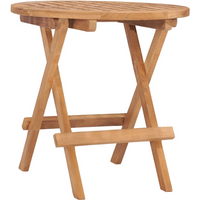 vidaXL Folding Garden Table 50x50x50 cm Solid Teak Wood