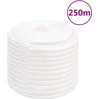vidaXL Boat Rope Full White 16 mm 250 m Polypropylene