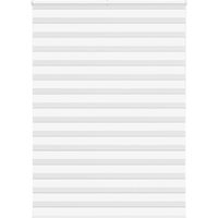 vidaXL Zebra Blind White 160x200 cm Fabric Width 155.9 cm Polyester