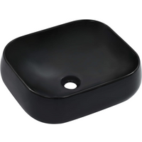 vidaXL Wash Basin 44.5x39.5x14.5 cm Ceramic Black