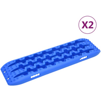 vidaXL Traction Boards 2 pcs Blue 106x30.5x7 cm Nylon