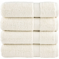 vidaXL Premium Hand Towels SOLUND 4 pcs Cream 50x100 cm 600 gsm