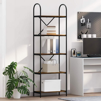 vidaXL Bookshelf Smoked Oak 60 x 30 x 183 cm Engineered wood