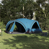 vidaXL Family Tent 10-Person Blue and Grey 460 x 430 x 214 cm