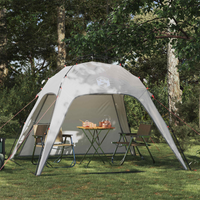 vidaXL Instant Tent 4-Person Quick-Release Grey 260 x 260 x 197 cm