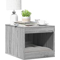 vidaXL Cat Litter Box Enclosure Grey Sonoma 47x59x42 cm Engineered Wood