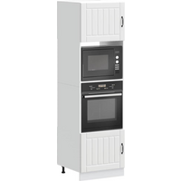 vidaXL Oven Cabinets 2 pcs Lucca White Engineered Wood
