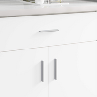 vidaXL Handle Plain 828 pcs Silver 105.7 x 7.4 x 15.5 mm Aluminium