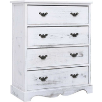 vidaXL Drawer Cabinet White 60x30x75 cm Wood