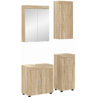 vidaXL Bathroom Furniture Set TULUM Sonoma Oak Engineered Wood