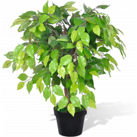 vidaXL Artificial Dwarf Ficus with Pot 60 cm