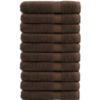 vidaXL Premium Towels SOLUND 10pcs Brown 100x200cm 600gsm