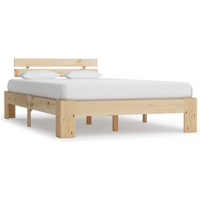 vidaXL Bed Frame without Mattress 140x200cm Solid Wood Pine