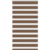 vidaXL Zebra Blind Brown 85x100 cm Fabric Width 80.9 cm Polyester