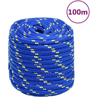 vidaXL Boat Rope Blue 16 mm 100 m Polypropylene