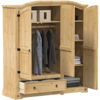 vidaXL Wardrobe Corona 151.5x52x170 cm Solid Wood Pine