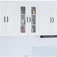 vidaXL Kitchen Cabinet Kalmar High Gloss White 60 x 31 x 80 cm