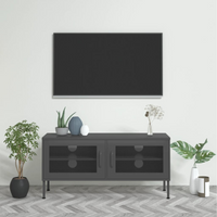 vidaXL TV Cabinet Anthracite 105x35x50 cm Steel