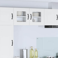 vidaXL Kitchen Cabinet Kalmar 2 pcs High Gloss White 40 x 31 x 40 cm