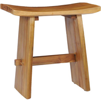 vidaXL Stool Solid Teak Wood