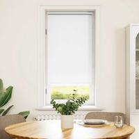 vidaXL Roller Blind Blackout 44.4x100 cm Fabric Width 40 cm White