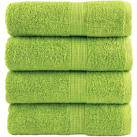 vidaXL Premium Wash Towels SOLUND 4 pcs Apple Green 30x30 cm 600 gsm