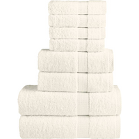 vidaXL 8 Piece Premium Towel Set SOLUND Cream 600 gsm