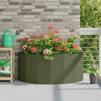 vidaXL Planter Olive Green 120 x 60 x 50 cm Steel