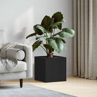 vidaXL Planter Box Black Oak 40 x 38.5 x 40 cm Engineered Wood
