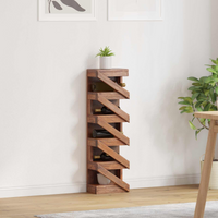 vidaXL Wine Rack Natural 24 x 14 x 80 cm Solid Mahogany Wood