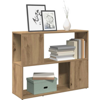vidaXL Book Cabinet/Room Divider Artisan Oak 80x24x63 cm