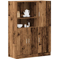 vidaXL 2 Piece Kitchen Cabinet Set Old Wood Engineered Wood