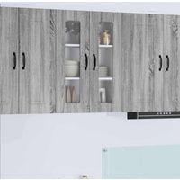 vidaXL Kitchen Cabinet with Storage Kalmar Grey Sonoma 60 x 31 x 80 cm
