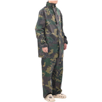 Men's Camo Print 2-Piece Rain Suit with Hood XL