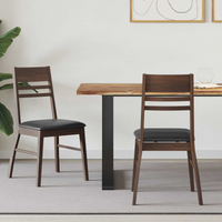 vidaXL Dining Chairs 2 pcs Light Brown 43 x 54 x 89 cm