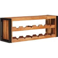 vidaXL Wine Rack Brown 120 x 45 x 33 cm Solid Acacia Wood