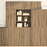 vidaXL Highboard Artisan Oak 80 x 42.5 x 185 cm Engineered Wood