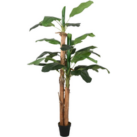 vidaXL Artificial Banana Tree 18 Leaves 150 cm Green