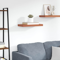 vidaXL Wall Shelf Wall-mounted Red 50 x 23 x 4 cm Engineered Wood