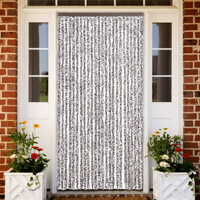 vidaXL Fly Curtain Brown and Beige 100x200 cm Chenille