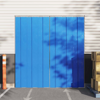 vidaXL Door Curtain Blue 300 mmx2.6 mm 10 m PVC