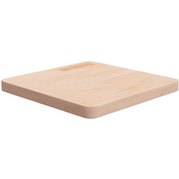 vidaXL Square Table Top 50x50x4 cm Untreated Solid Wood Oak