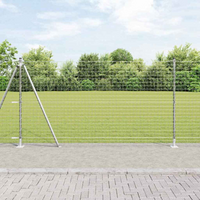 vidaXL Fence Post 13 pcs Silver Steel