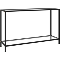 vidaXL Console Table Transparent 120x35x75 cm Tempered Glass