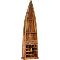 vidaXL Wine Rack 50x40x180 cm Solid Reclaimed Wood